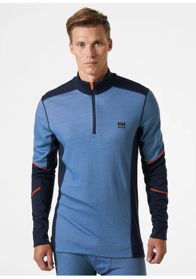 Helly Hansen Workwear Lıfa Yarım Fermuar Sweatshirt -75107 Mavi