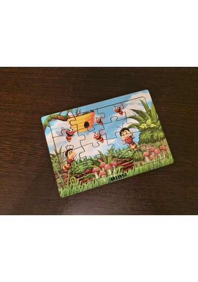 Arılar 16 Parça Eğitici Ve Öğretici Ahşap Çocuk Puzzle & Yapboz Bebek Çocuk Oyuncak