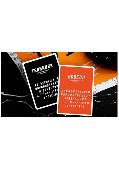 Bicycle Graphic Design Cheatsheet V3 Typography Oyun Kağıdı Kart