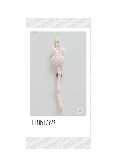 My Baby Kumsal Tavşanlı Emzik Askısı 1789 Pembe