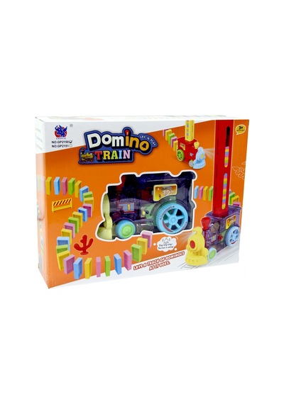 Oyuncak Domino Taşı Dizen Tren Seti Oyuncak Tren Domino Taşları