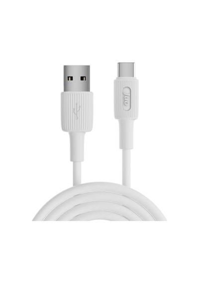 Juo JCBS661-W 66W Usb-a To Usb Type-c Silikon Hızlı Şarj Ve Data Kablosu Beyaz 1 Metre