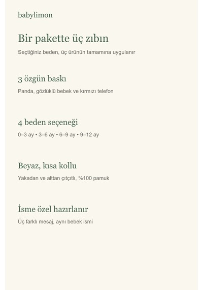 Babylimon İsme Özel Dede Yazılı 3 Lü Bebek Zıbın Seti, %100 Pamuk Beyaz Kısa Kollu Çıtçıtlı Beyaz - 929893111 Beyaz Babylimon İsme Özel Dede Yazılı 3 Lü Bebek Zıbın Seti, %100 Pamuk Beyaz Kısa Kollu Çıtçıtlı Beyaz - 929893111 Beyaz