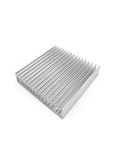 Alkatronik 10cm X 10cm X 1.8cm Alüminyum Metal Soğutucu Blok Radyatör Peltier Isı Düşürücü Amfi Led Entegre Diğer