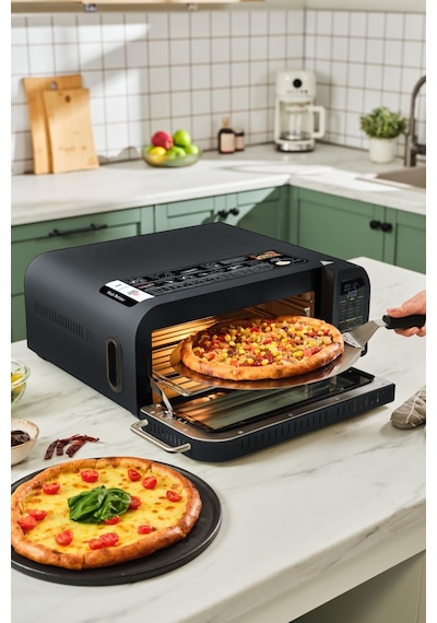 Karaca Multicrust Artisan Retro Pizza Makinesi & Airfryer