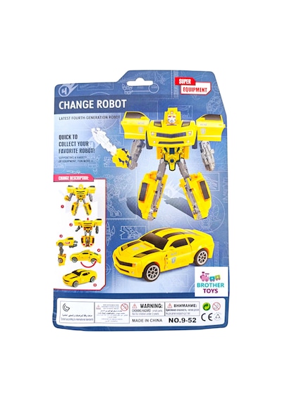Transformer Bumble Bee Robota Dönüşen Oyuncak Robot Araba Sarı