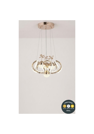 Yummy Gold Kumandalı Led Avize 3 Renk Salon Ve Oturma Odası İçin Altın