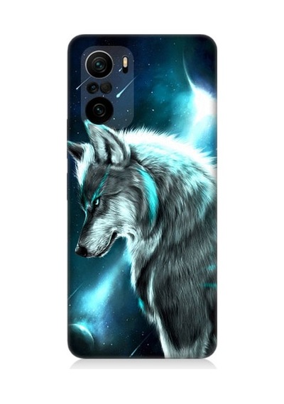 Xiaomi Redmi K40 Uyumlu Kurt Asena Ve Ay Işığı Desenli Silikon Kılıf