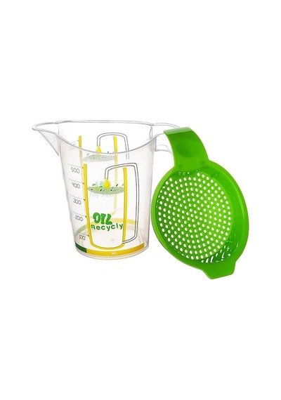Kızartma Yağı Süzgeci - Sıvı Yağ Süzgeci 500ml Sarı