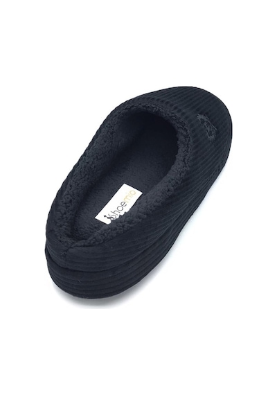 Shoemio Bogart Siyah Erkek Ev Terliği Siyah