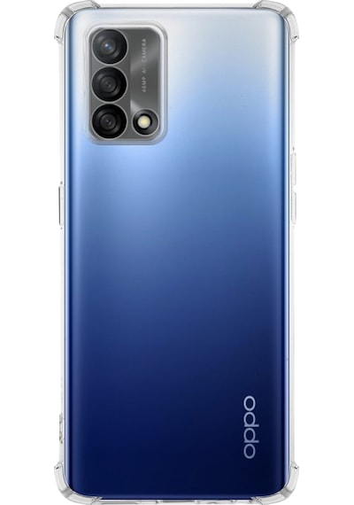 Oppo A74 Kapak Kamera Korumalı Antishock Köşe Korumalı Şeffaf Silikon Kılıf