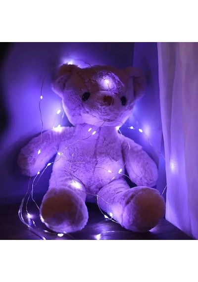 Jenerik Gd957 Şerit Pilli Aydınlatma 3 Metre 30 Adet Beyaz Peri Led
