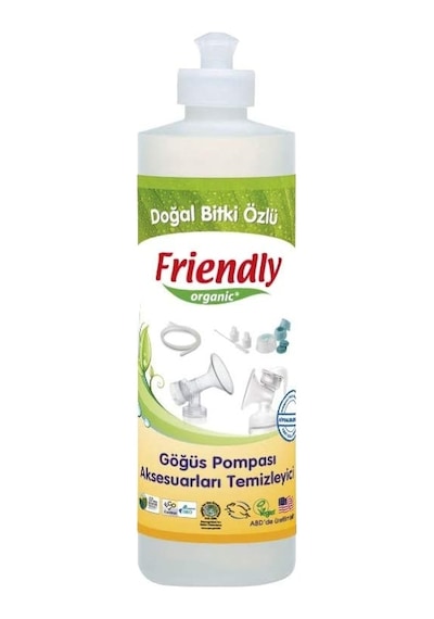 Friendly Organic Göğüs Pompası ve Aksesuarları Temizleyici 473 ML