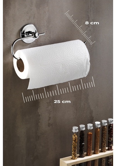 Yapışkanlı Solo Havlu Kağıdı Asacağı Solo Havluluk Krom K-110