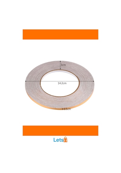 Kendinden Yapışkanlı Çok Amaçlı Altın Fayans Arası Şerit Bant 0.5 Cm 50 Metre 1 Adet