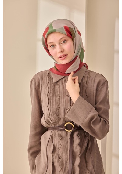 Silk Home Aura Eşarp 140001-04 Bordo, Haki, Çağla Vizon,kırmızı, Gri
