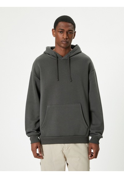 Koton Oversize Sweatshirt Kapşonlu Uzun Kollu Kanguru Cep Detaylı Şardonlu Gri 5wam70017mk Gri Koton Oversize Sweatshirt Kapşonlu Uzun Kollu Kanguru Cep Detaylı Şardonlu Gri 5wam70017mk Gri