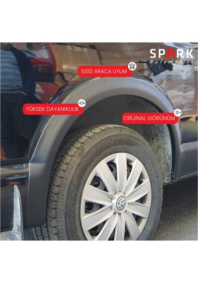 Volkswagen Transporter T6.1 2020-2022 Yıl Aralığı Uyumlu Uzun Şase Sağ Sürgü Dodik Seti 11 Parça Siyah