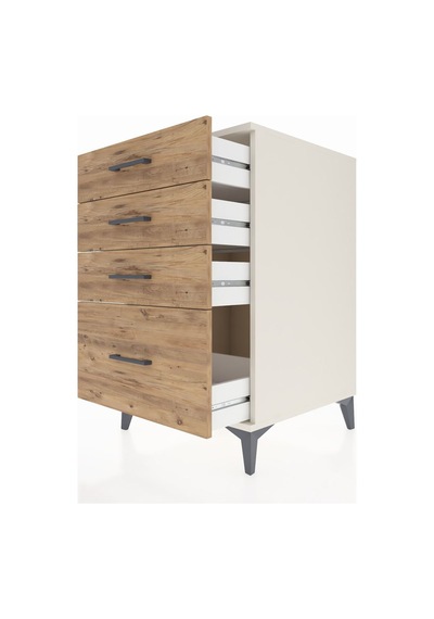 Kronos Komodin 4 Çekmeceli 60x59x96 Aytaşı-çam Aytaşı