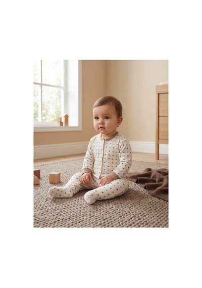 Minory Baby - Patikli Bebek Tulumu Çok Renkli Çok Renkli