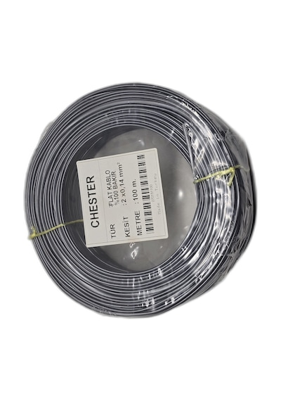 100 Metre Tam Bakır Telefon Kablosu 2x0.14mm Flat Köken Kablo Adsl Modem İnternet Hattı Kablosu