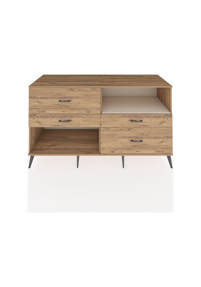 Kronos Konsol Tek Raflı 4 Çekmeceli 176x59x99 Çam-aytaşı/çam Çam-aytaşı/çam
