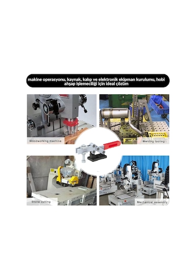 Goodhand Gh-204-g Yatay Geçişli Mafsallı Kelepçe Düz Taban