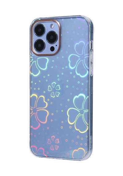 Apple Uyumlu iPhone 13 Pro Uyumlu Zore Sidney Desenli Sert Kılıf-flower No3 Flower No3 -