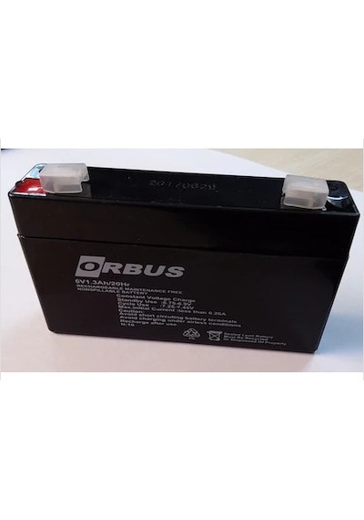 6v 1.3 Ah 98*25*52 Mm Kuru Akü Marka : Orbus-mustang-deeppower-wa
