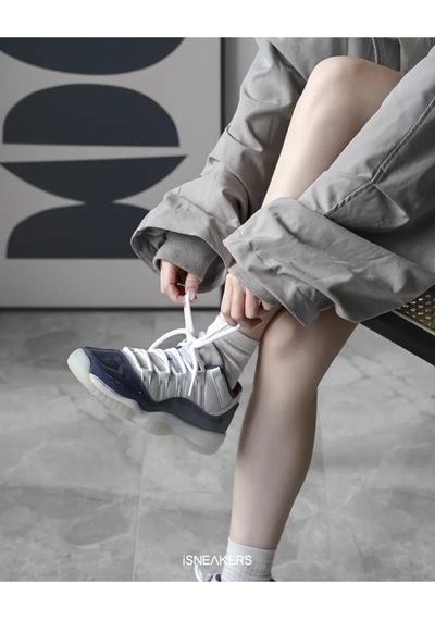 Nike Air Jordan 11 Retro Low "diffused Blue" Spor Ayakkabı Gri
