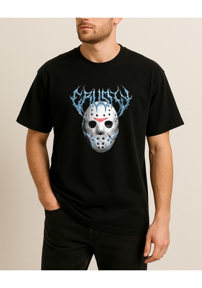 Hugo Boss Crusty Baskılı T-shirt Siyah