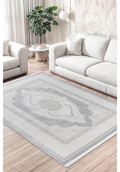 Elvey Home 7105 A.gri Modern Desen Doğal Taban Koridor Mutfak Çocuk Oturma Odası Salon Halı Yolluk 7105gri