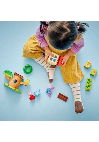 LEGO® DUPLO® Peppa Pig Bahçe ve Ağaç Ev 10431 - 2+ Eğitici Oyuncak Yapım Seti (20 Parça)