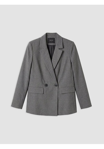 Lcw Vision Gri Kruvaze Yaka Kadın Blazer Ceket