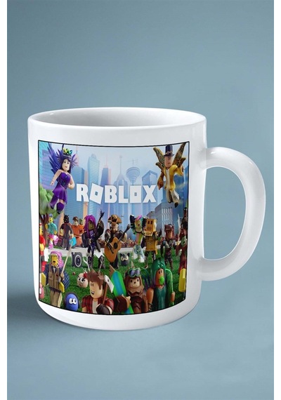 Roblox Oyun Baskılı Kupa Bardak Çift Taraflı Baskı Kişiye Özel Model 11 Beyaz