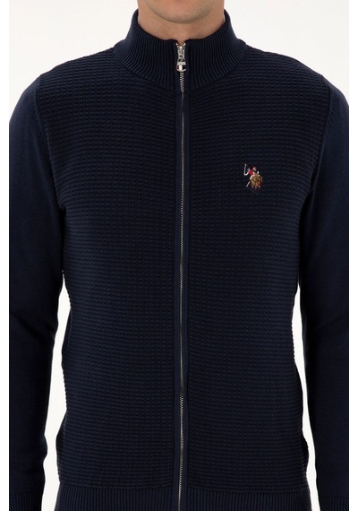 U.S. Polo Assn. Erkek Triko Hırka Pamuk 2227188 Lacivert