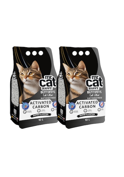Mr. Cat Happy Aktif Karbonlu Kedi Kumu 2 x 10 L