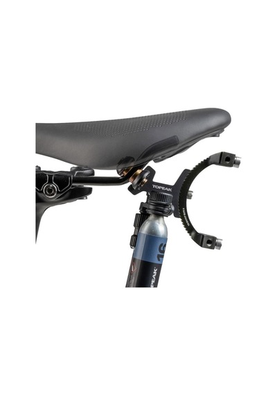 Topeak Tribackup Elite 2 Sele Altı Co2 Ve Matara Kafesi Tutucu 2 Adet 16g Co2 + Valf Dahil Siyah