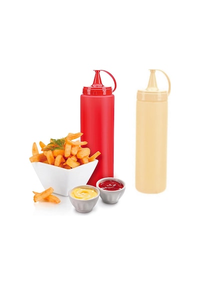 Sosluk 2'li Mayonez/ketçap Şişesi 700 Ml Kırmızı - Sarı
