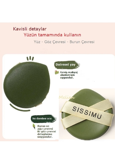 Melien Profesyonel Deri Puf Makyaj Süngeri