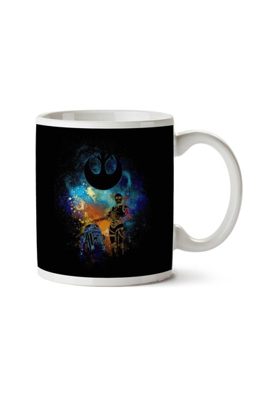 Droid Art R2d2 And C3po Powder Splash Star Wars İki Tarafı Baskılı Kupa Bardak