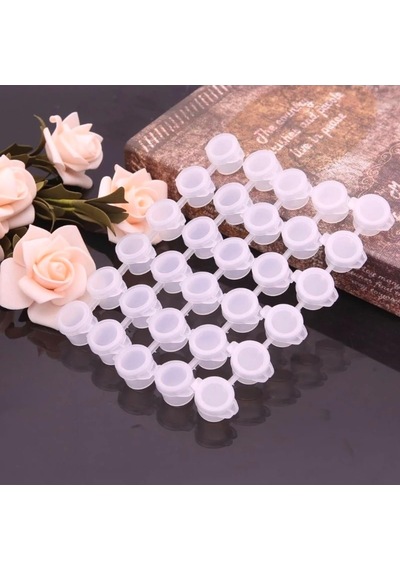 Tr 20 Gözlü Boya Kutusu 4 Ml Kapaklı Plastik Boya Saklama Kutusu Boncuk Kutusu Lens Kutusu Mini Organizer Genel