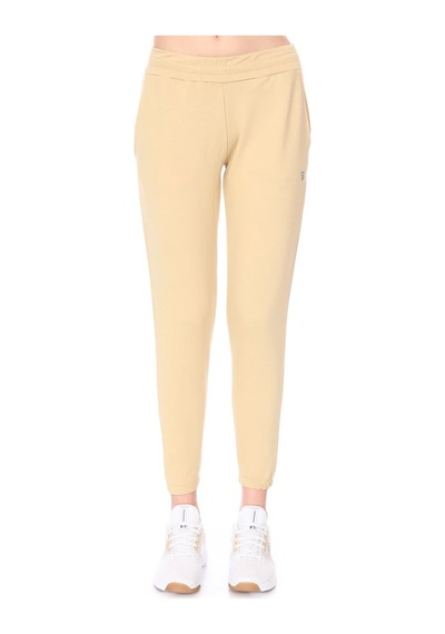 Sportive Wide Sweat Kadın Bej Günlük Stil Eşofman Altı 712108-bej Siyah