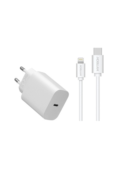 Hytech Hy-Xe40Pd 20W Apple Uyumlu iPhone Hızlı Şarj Adaptörü + Şarj Kablosu