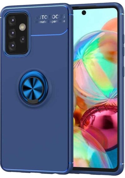 Samsung Galaxy Uyumlu A52 Kilif Yüzüklü Miknatisli Silikon Kapak 484402091