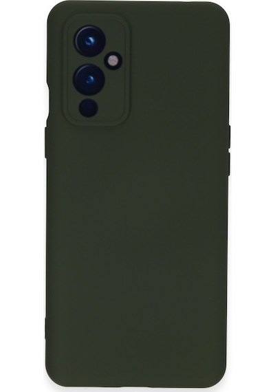 One Plus 9 Kılıf Nano İçi Kadife Silikon - Koyu Yeşil Bzsxx00 1