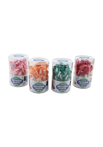 Pamir Asteria Pmr-023 Yaysız Plastik Renkli Mandal - 36'lı Kutulu