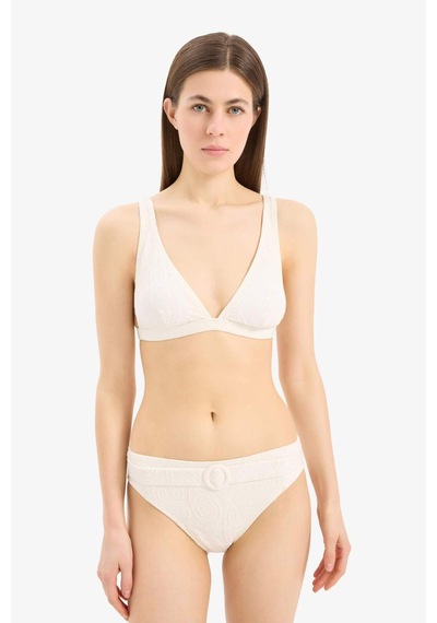 Defacto Regular Fit Brode Bikini Alt-fall İn Love E3900ax25smwt16 Beyaz