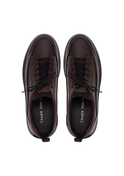 Tamer Tanca Erkek Hakiki Deri Kahverengi Sneakers & Spor Ayakkabı 1145 20548 Erk Ayk Y26 Kahve Anl