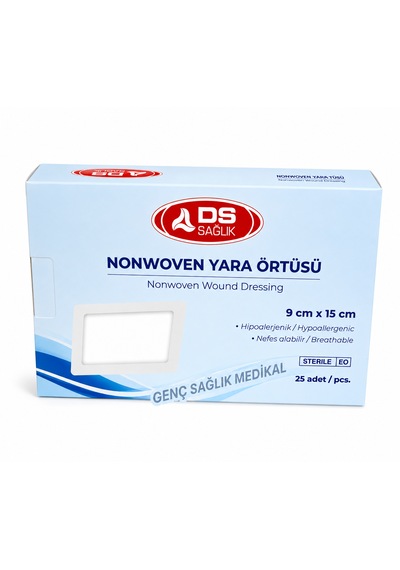 Ds Sağlık Nonwoven Yara Örtüsü 9cm 15cm 25'li